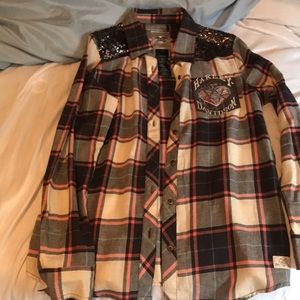 Harley Davidson flannel size medium